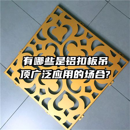 有哪些是鋁扣板吊頂廣泛應(yīng)用的場合?